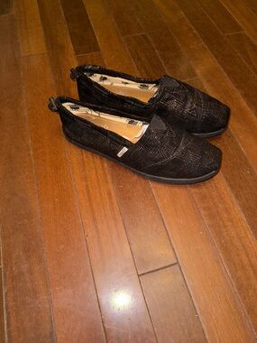 Aloha Island Black Slip-On Shoe with Sparkle Studs